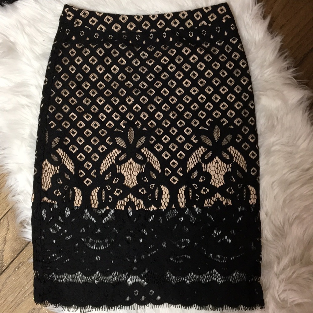 SOLD NWT 2 piece Battenberg Lace Skirt Top Dress FIRM - Picture 5 of 8